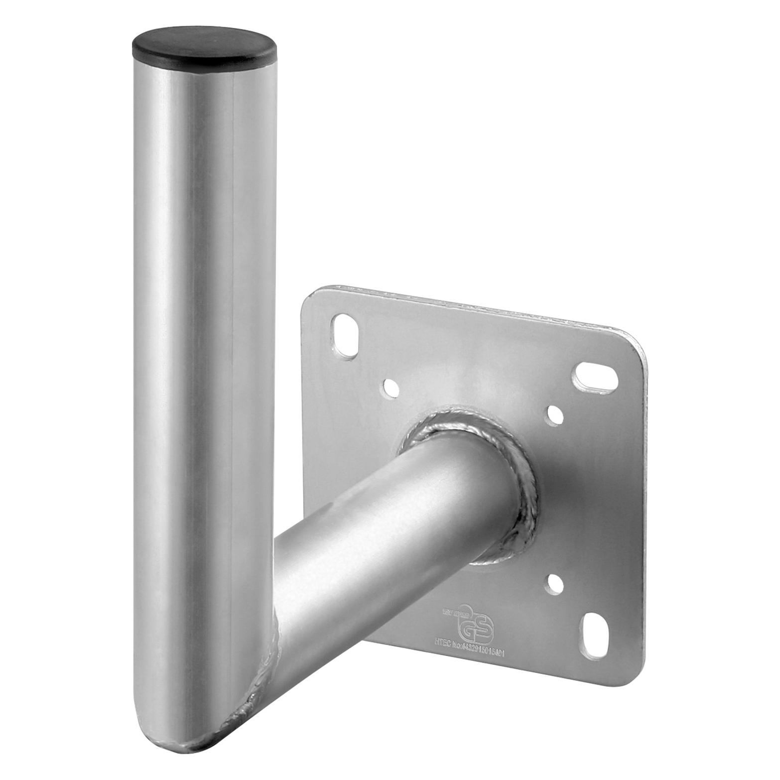 Goobay Aluminuim SAT-Schüssel Wandhalter, Grau (67300)