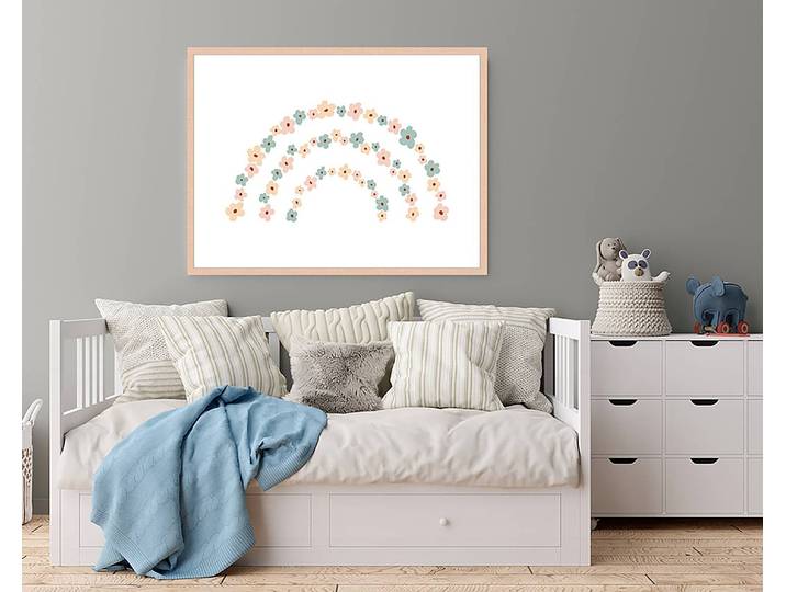 Bild Flower Poster 63 x 83cm Multicolor