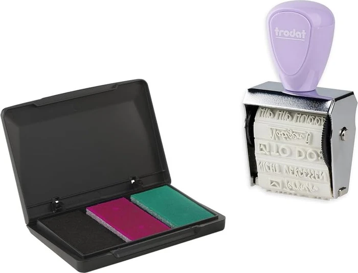 trodat Creative Mini/V2 Pastell Lila + Kissen 3Farben 1129