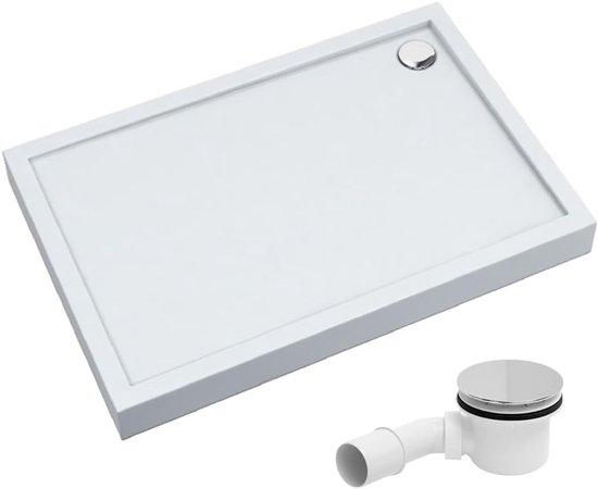 Famanu Duschwanne Ultima mit LeakProtect-Technologie - 80x100 cm, hochglanz weiß