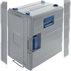 B.PRO BPT 620 KUS blau, B.PROTHERM, Speisentransportbehälter aus Kunststoff, mit Stecktür