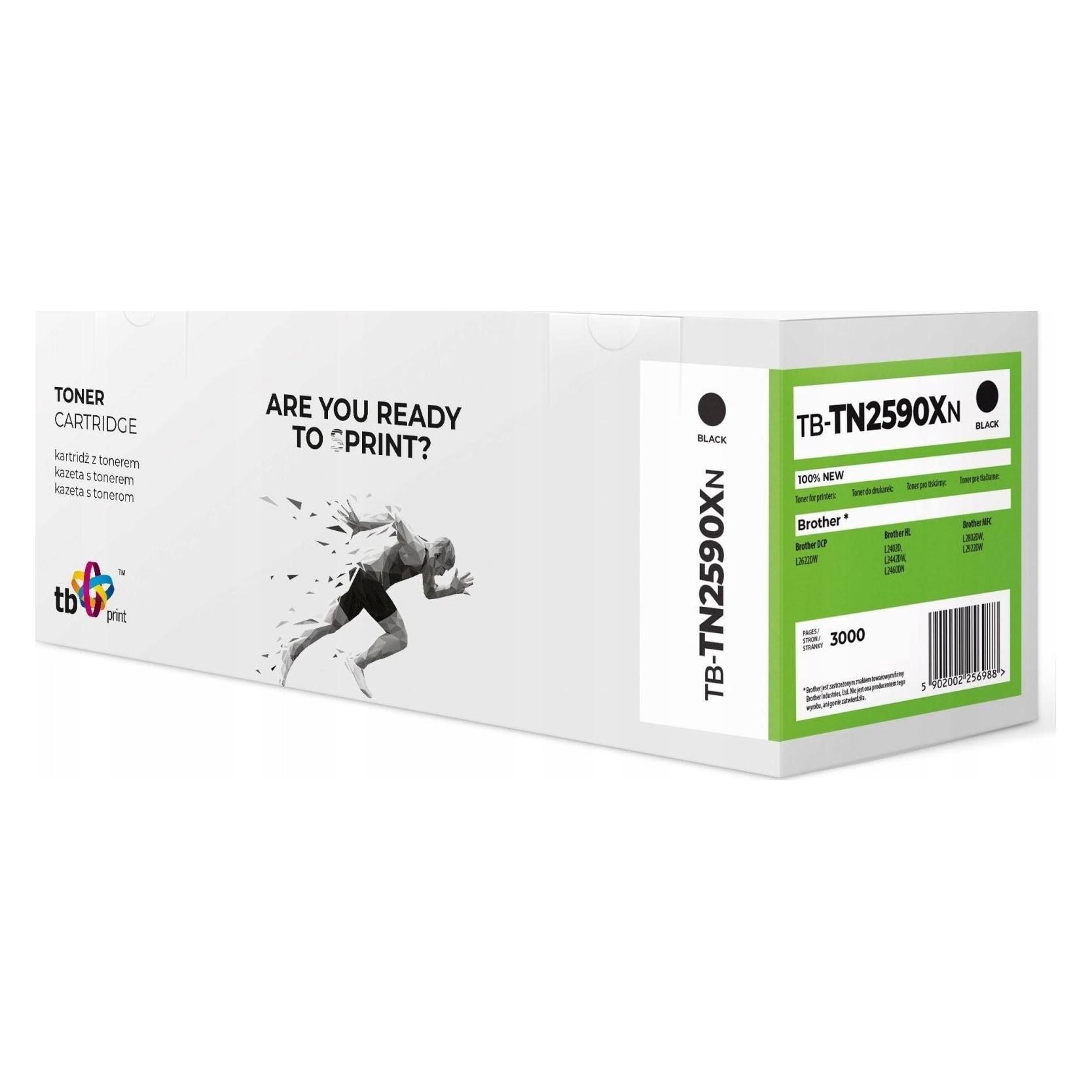 Print Toner TB kompatibilní s Brother TN2590, BK, XL (BK) (TB-TN2590XN)