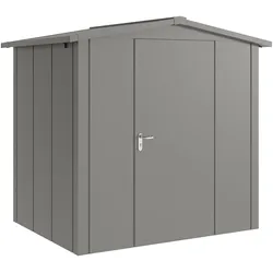 Hörmann Metall-Gerätehaus "Juno" mit Satteldach, JSD4 - Design, 214 x 166 cm (B x T),graualuminium,