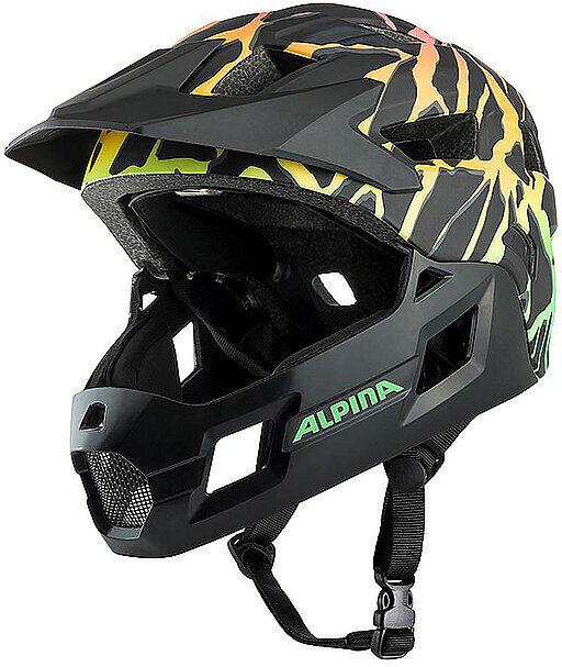 ALPINA Kinder Fullface MTB-Helm Rupi schwarz B