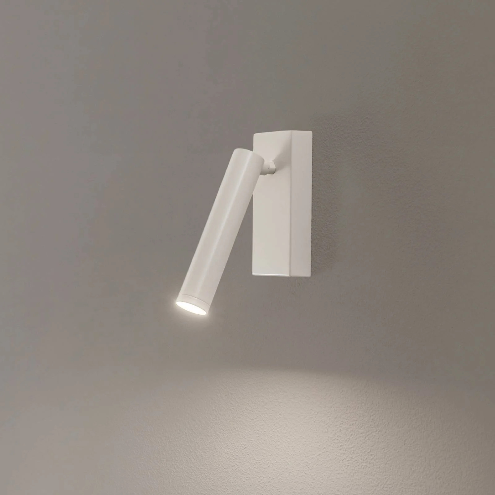 Argon Wandlamp Rulo, beige/amber/wit, metaal, LED, minimalist design