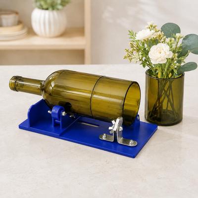 United Dual Purpose Glass Bottle Cutter DIY Wine Bottle Tool Precision Glass Cutting Tool blue