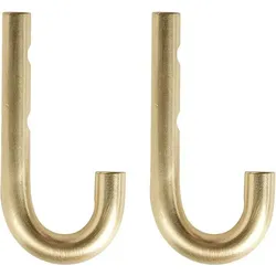 Pieni Wandhaken 8 cm, Messing, 2 St.