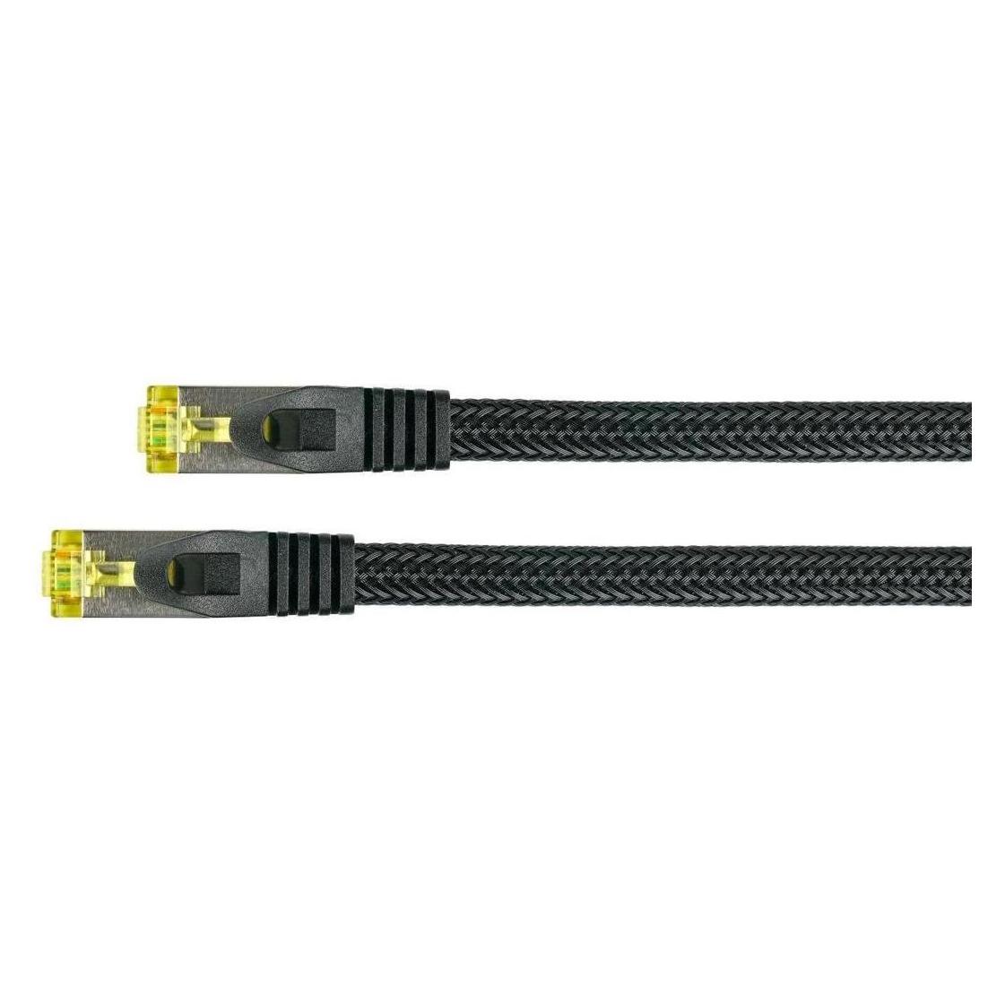 Kabelmeister RJ45 Patchkabel mit Cat. 7 Rohkabel, und Nylongeflecht, S/FTP, PiMF, halogenfrei, sch (PiMF, S/FTP, CAT7, 30 m) (SO-37127)