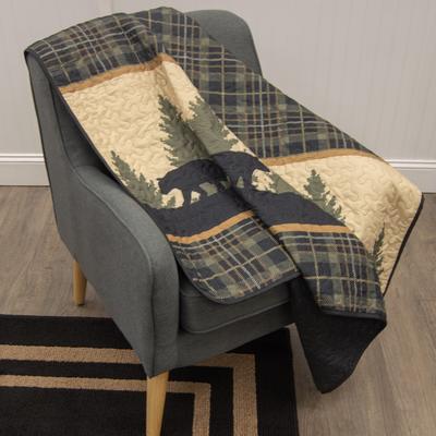 Donna Sharp Bear Walk Plaid Throw