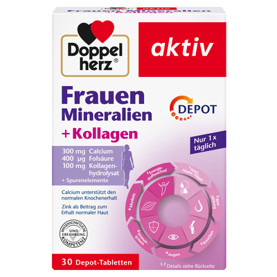 Queisser Pharma GmbH & Co. KG DOPPELHERZ Frauen Mineralien+Kollagen Depot Tabl. 51 g 16747617