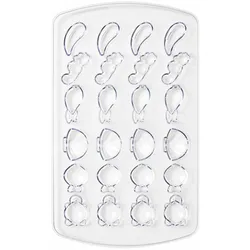 Mastrad Form für Meeresfrüchte aus Schokolade, Schokoladenform, Schokoform, Kunststoff, Transparent, F48300