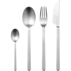 Gense Besteck-Set Norm 16-teilig, Silber, Besteck, Silber