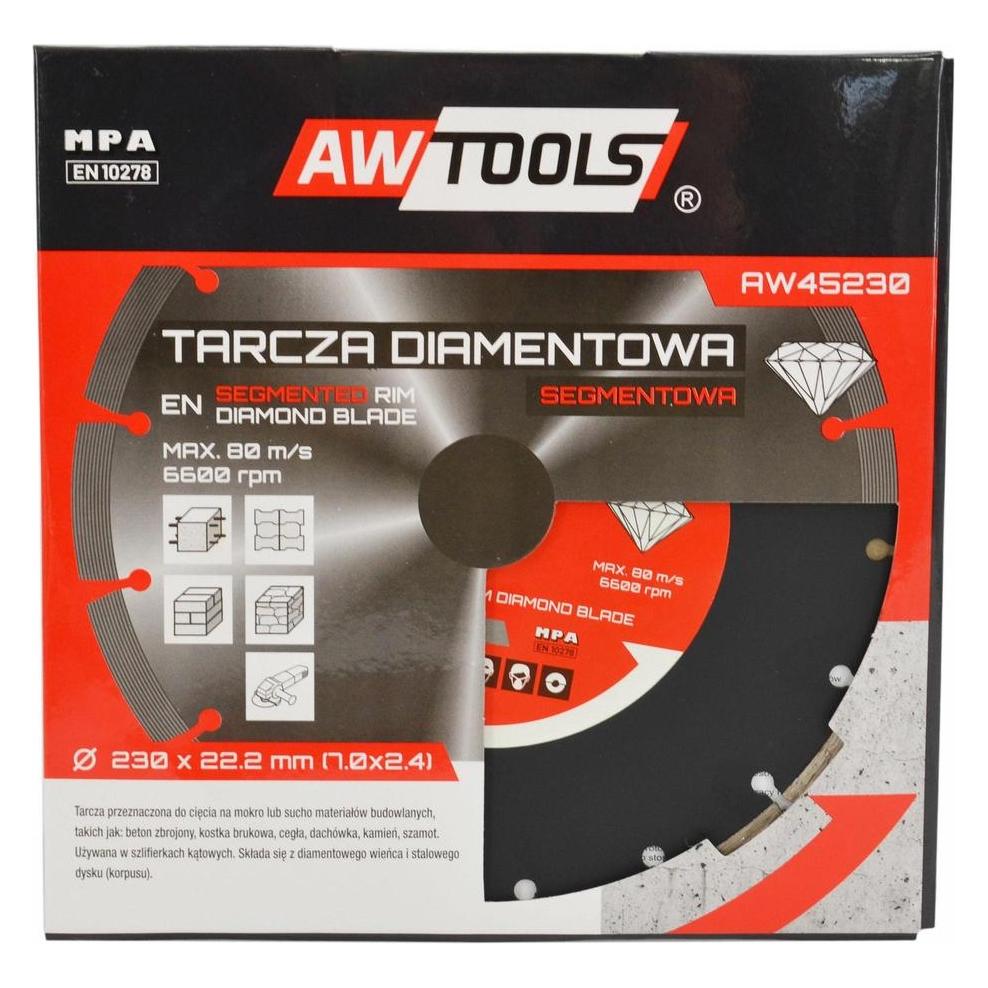 Awtools AW TARCZA DIAMENTOWA 180x25,4-22,2 / SEGMENTOWA (AW45180)