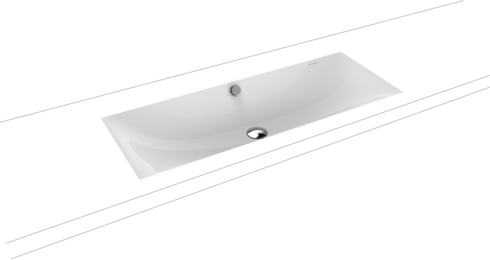 Kaldewei Silenio Unterbauwaschtisch 906106003001 3048, 93,4 x 39,1 cm, weiss, Perl-Effekt