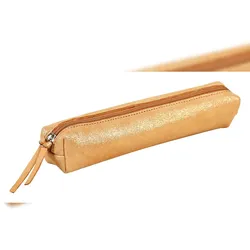 Clairefontaine 4x Céleste, Schlampermäppchen Slim 4x2,5x19,5 cm, Disco gold - 410023C