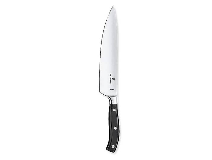 Victorinox Grand Maître Tranchiermesser, Geschmiedete Klinge, Extra Scharf, Rostfreier Stahl, in Geschenkbox Schwarz