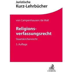 Religionsverfassungsrecht, Fachbücher von Heinrich de Wall, Axel Freiherr von Campenhausen