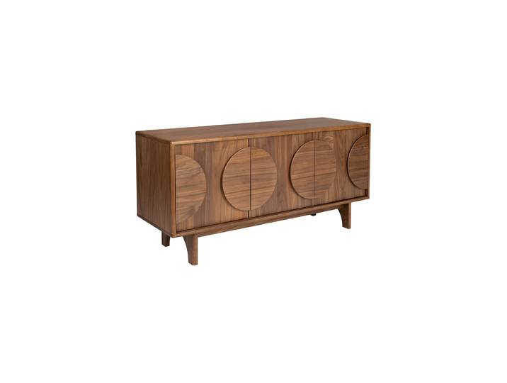 Massivholz Design Sideboard „Groove“ - 3-türig Eiche Nussbaum Zuiver