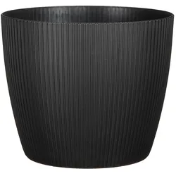 Mica Decorations Copa Topf rund schwarz - h25,5xd26cm