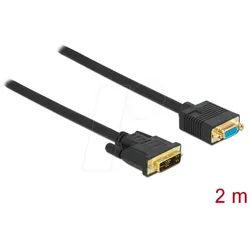 DELOCK 86753 - Kabel DVI 12+5 Stecker zu VGA Buchse 2 m