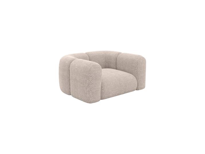 Design Loungesessel „Terranova“ mit Strukturstoff-Bezug Strukturstoff Beige BLOOMINGLOFT Collection