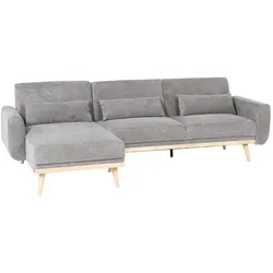 Carmen VIVI Ecksofa mit Schlaffunktion – Grau