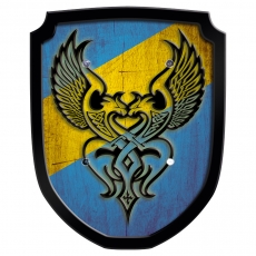 holzspielerei Wappenschild - Phönix blau 280866