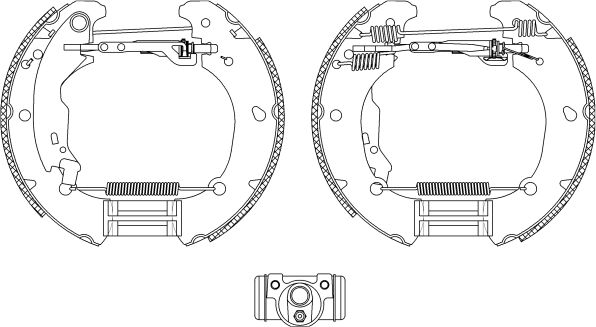Textar Bremsbackensatz Shoe Kit Pro 84053600 Für Fiat