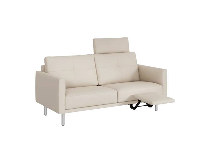 Einzelsofa I-Monia, Intertime, rancho elfenbein la, Leder