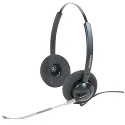 Dacomex Communication Headset with Voice tube- Binaural (Kabelgebunden, USB-A), Office Headset, Schwarz