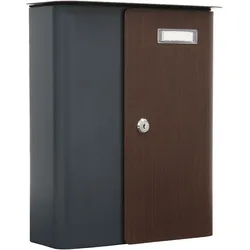 Profirst Briefkasten Ziefen anthrazit Holz