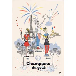 Winkler, Geschirrtuch, Torchon les champions du gout (72 x 48 cm)