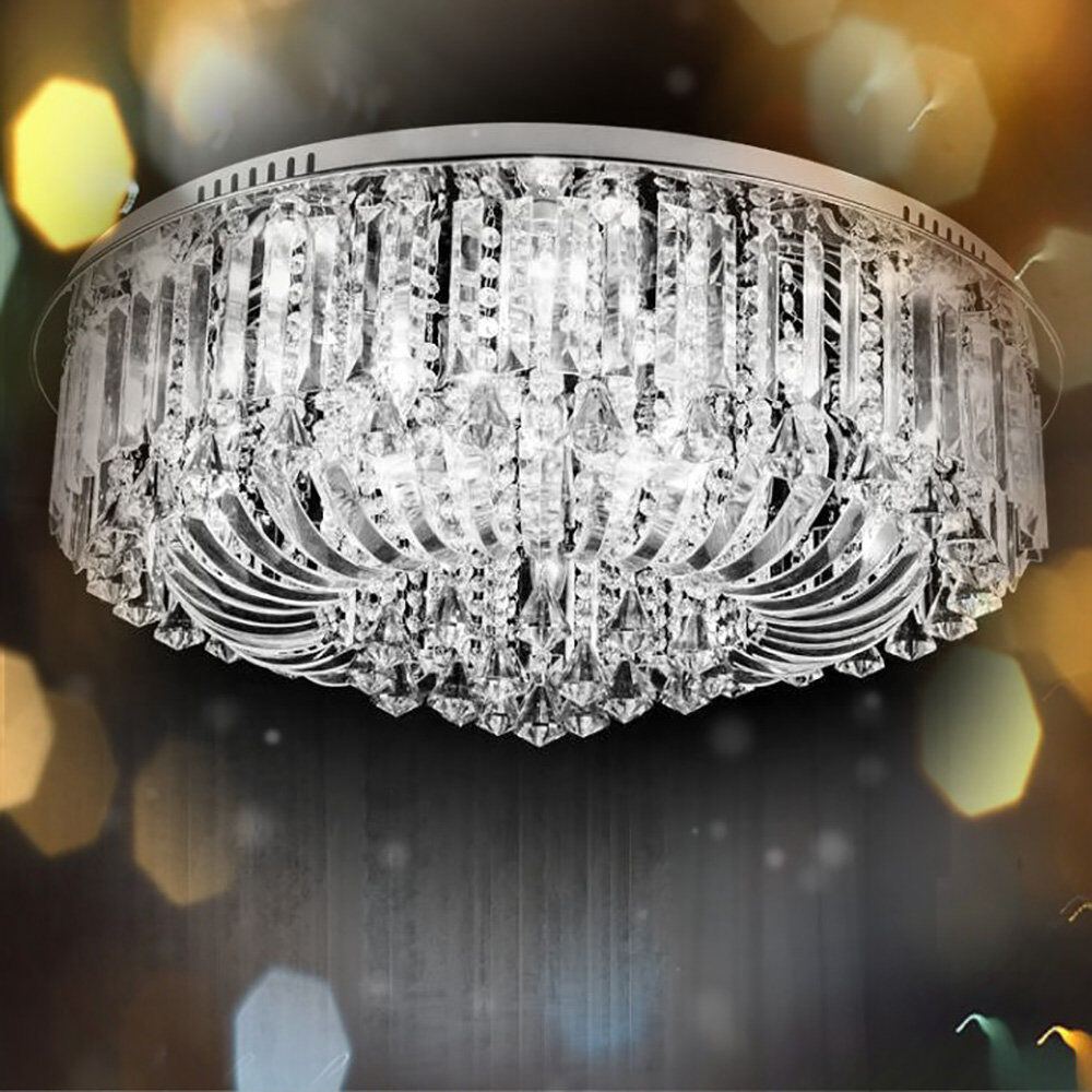 Mercer41 Marks LED Flush Mount Clear 27cm H x 65cm W x 65cm D