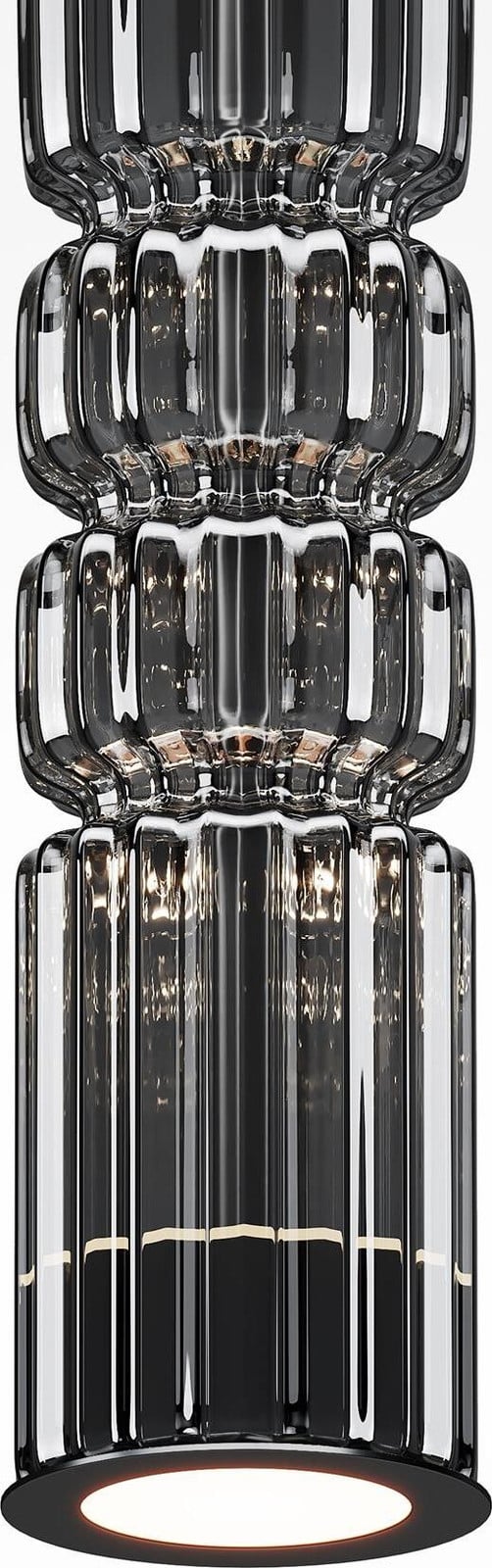 Maytoni LED hanglamp Ordo, zwart, 12W, warm wit licht, 1600lm, metaal, B/D/H: 384 x 8 x 8 cm