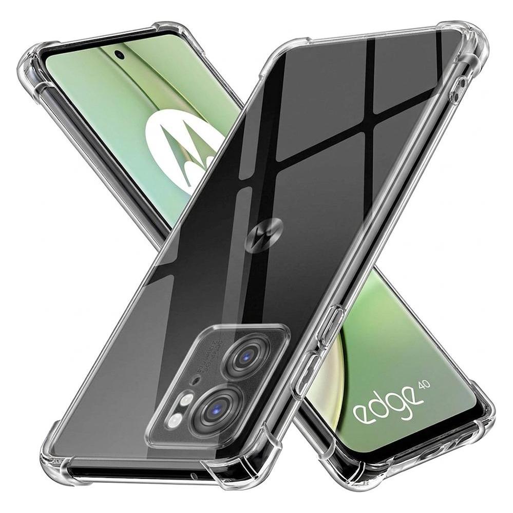 Techsuit - Shockproof Clear Silicone - Motorola Edge 40 / Edge (2023) - Clear (Motorola Edge 40) (56344921)