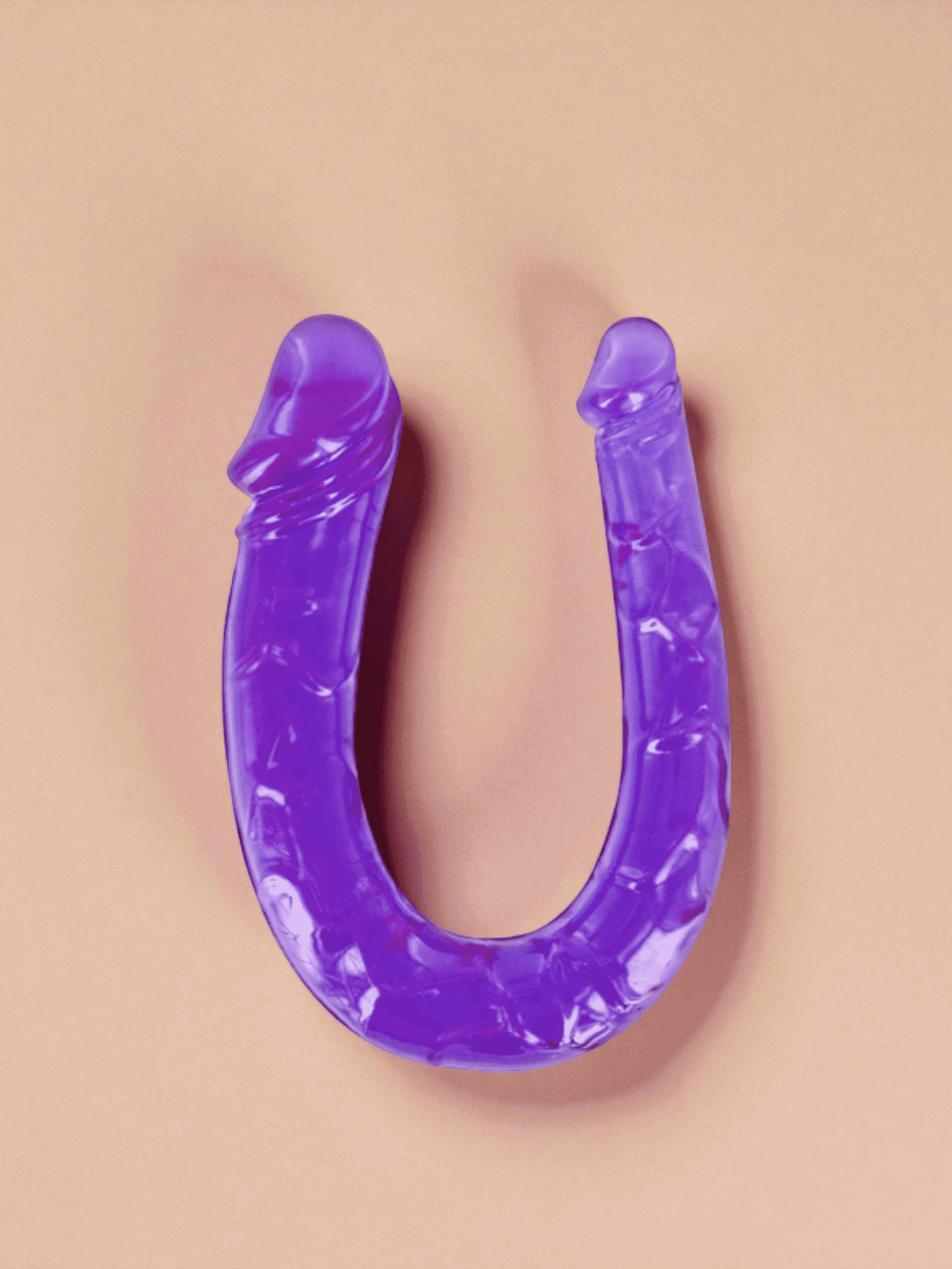 Glamy Gode Double dong fléxible violet 29.5cm