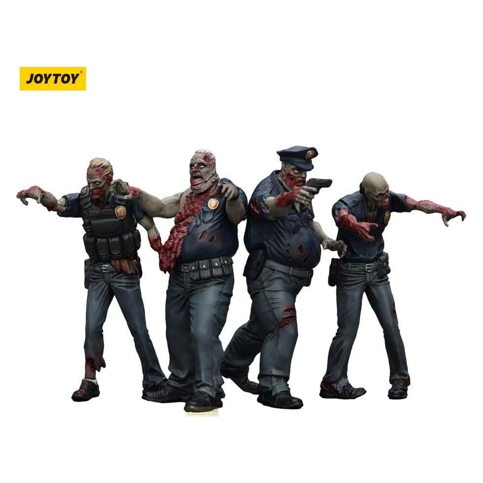 Joy Toy Zombie Dark Source Actionfiguren 4er-Pack Police (Male) 8 cm (59426215)