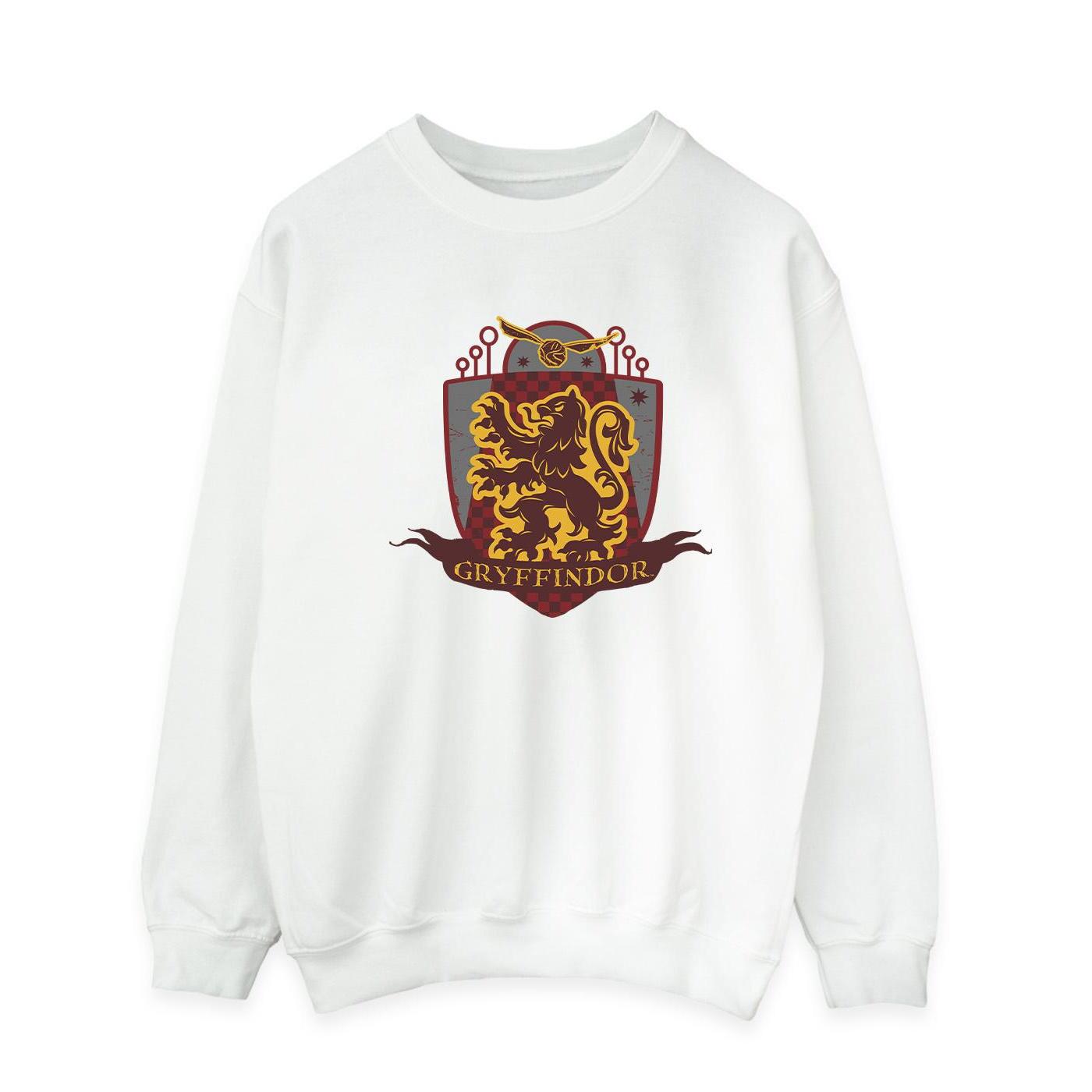 Harry Potter Heren Gryffindor borstembleem Sweatshirt (Wit)