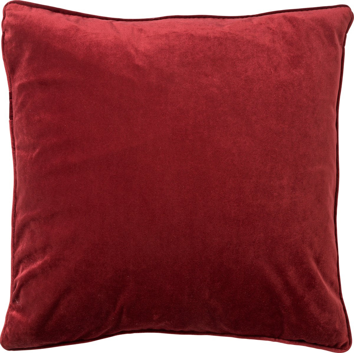 Dutch Decor FINN sierkussen met binnenkussen - Velvet - Merlot Rood - 60 x 60 cm