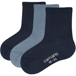 3er Pack camano Soft Baumwolle Baby-Socken 5999 - navy 19-22
