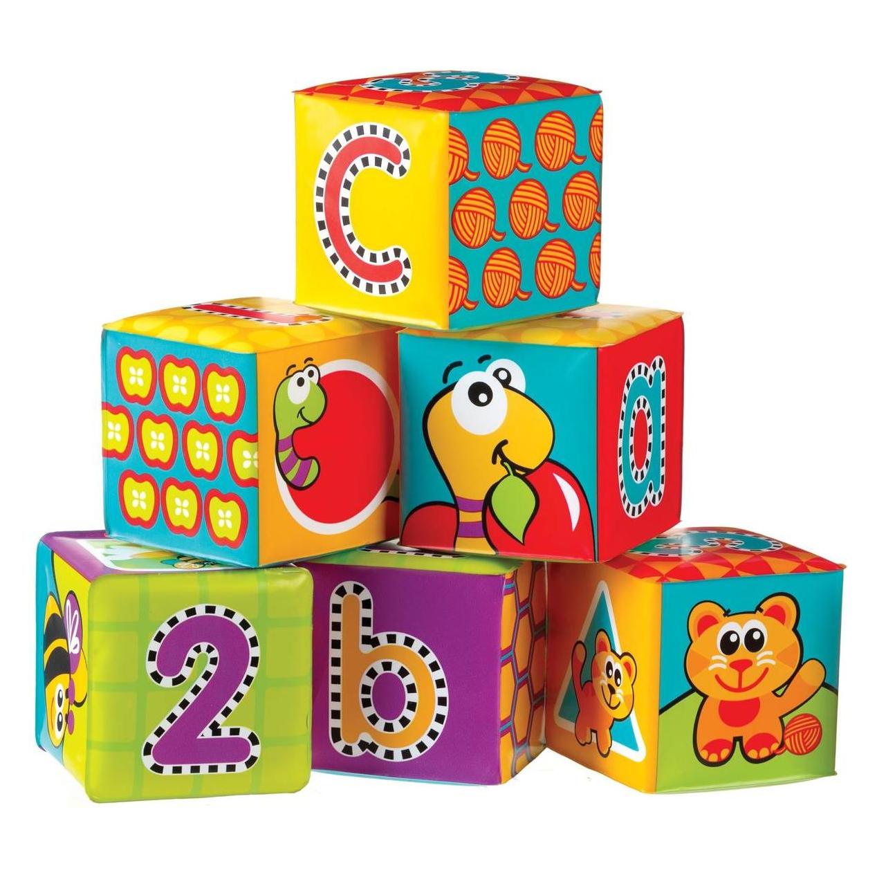 Playgro - Weichschaumwürfel neu 6 Stück / ab 6 Monaten (0183838)