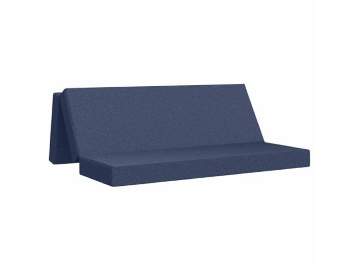 Klappbares Schlafsofa, 180 x 67 x 45 cm, Blau Schlafsofa, weiches Polyestergewebe, leichter Schaumstoff, waschbarer Bezug mit Reißverschluss, manueller Mechanismus
