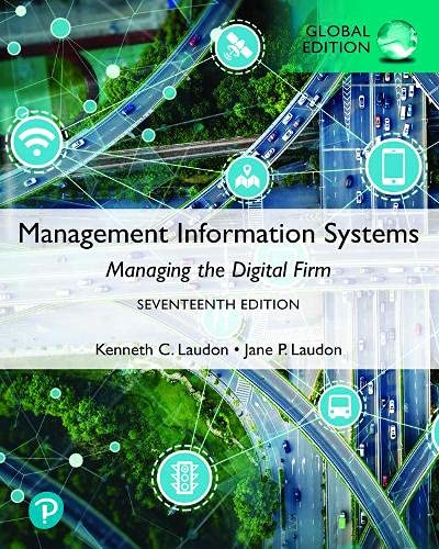 Kenneth Laudon - Management Information Systems: Managing the Digital Firm, Global Edition - Preis vom 14.10.2026 23:07:16 h