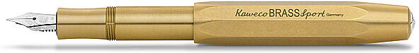 KAWECO Füllhalter Brass Sport 0,9mm Medium  gold EG