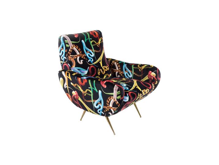 Design Loungesessel „Toiletpaper Snake“ Multicolor Seletti