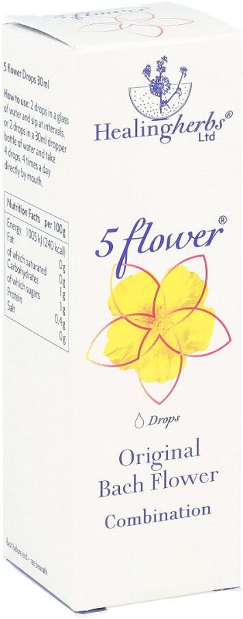 Bach Kombination 5 Flow.notfalltropf.healing Herbs 30ml
