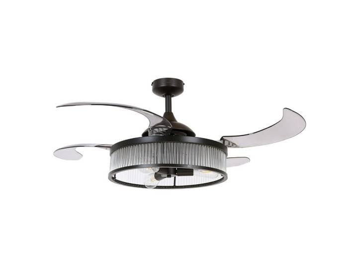 Deckenventilator Fanaway Schwarz 4-Flügel, LED-Leuchte