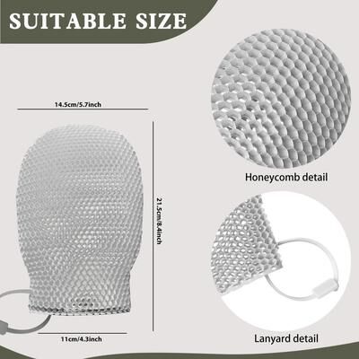 Uplift Essentials Honeycomb TPU Gentle Scrubbing Gloves grey
