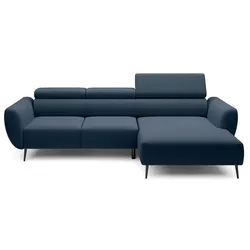 Ecksofa Alisson Stoff Deep Blue