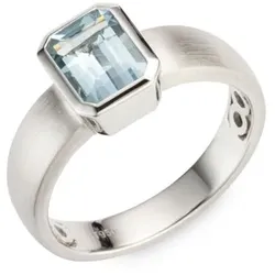 PLATINITY Ring 1 Aquamarin ca 1,50ct Smaragdschliff Platin 950